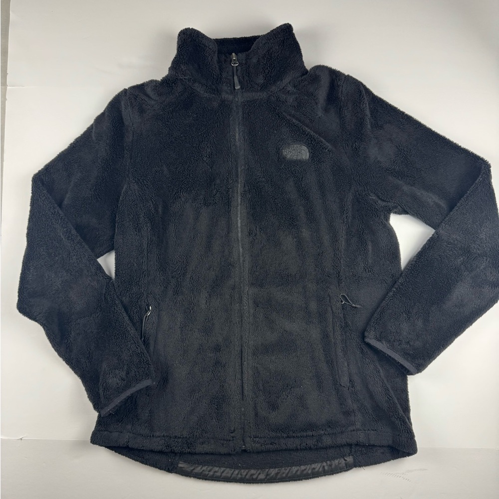 The North Face Women's Osito Black Teddy Jacket Full zip with zip pockets